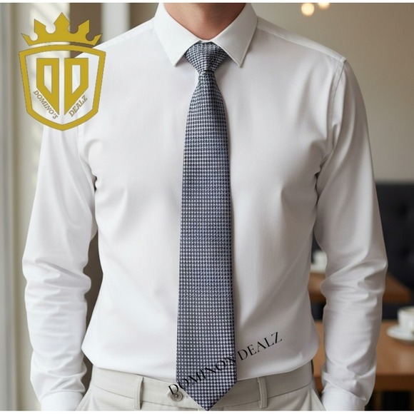 Ermenegildo Zegna Other - Ermenegildo Zegna Silk Tie Blue Chevron Pattern Made in Italy 58.4" x 3.6"